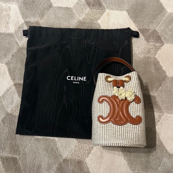 Celine Teen Drawstring Bucket - Picture 1 of 13